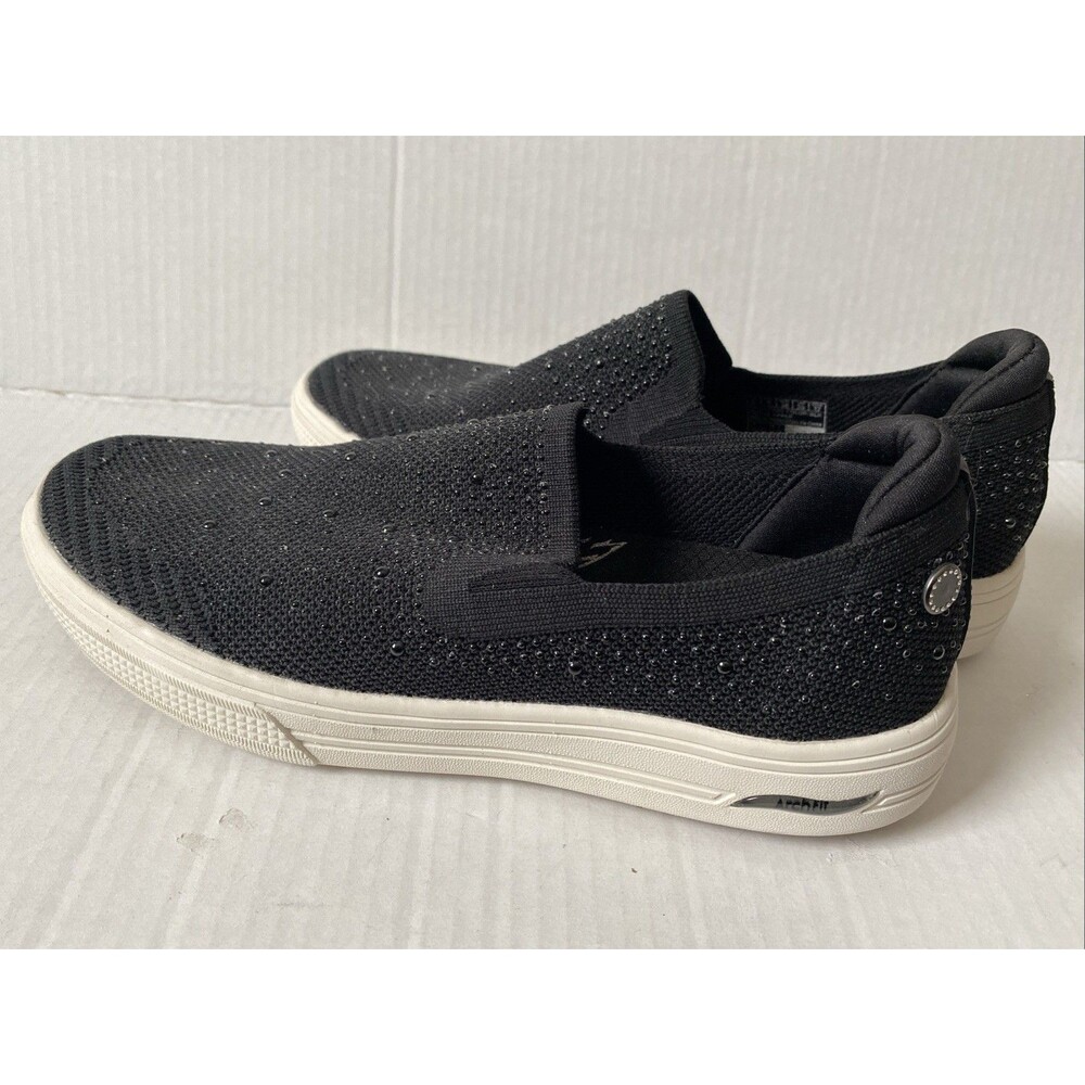 Skechers Women's Martha Stewart Arch Fit Arcade-Glitz Gal Sneaker Size 8